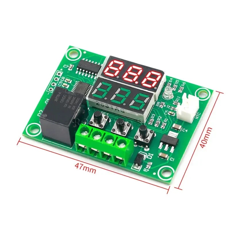 XH-W1219 W1219 DC12V Dual LED  - Temperature Sensor ulasan dan harga