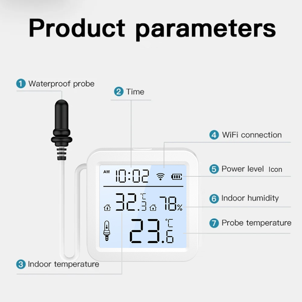 WiFi Humidity Temperature Sens - Smart Home For Living ulasan dan harga