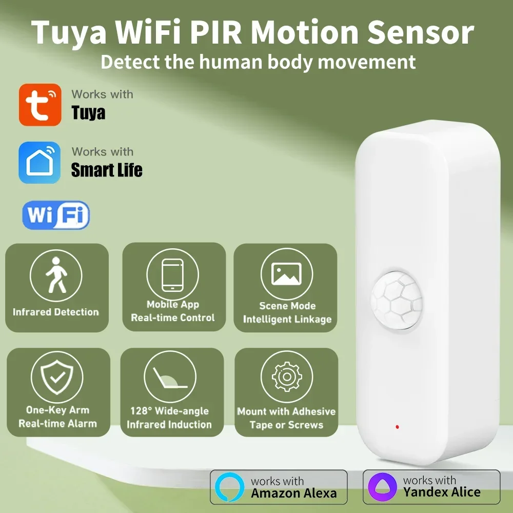 Tuya WiFI Motion Sensor PIR Sm - Smart Home Wiz ulasan dan harga