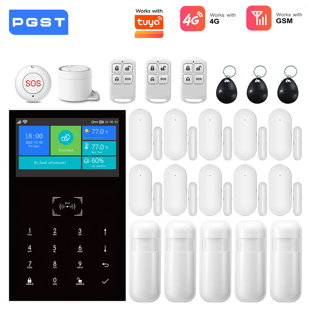 4G GSM WiFi Alarm System Work  - Smart Home Ecosystems ulasan dan harga