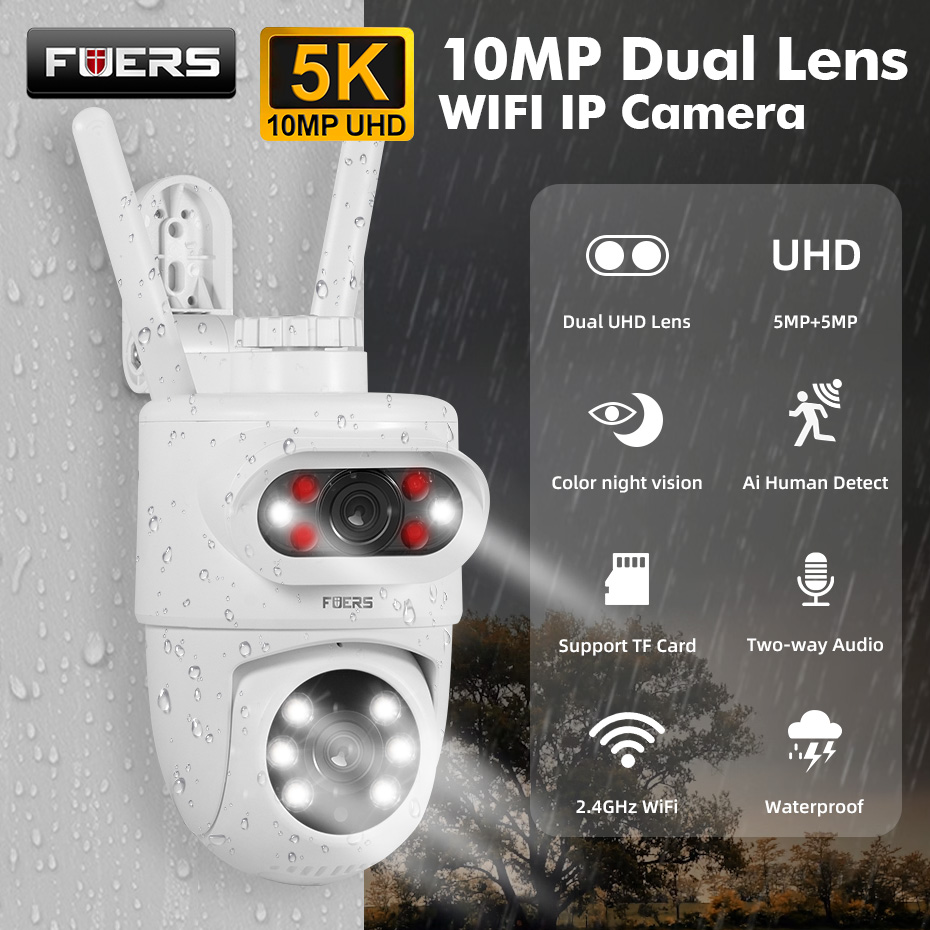 FUERS 5K 10MP Dual Lens IP Cam - Smart Home Camera Ezviz ulasan dan harga
