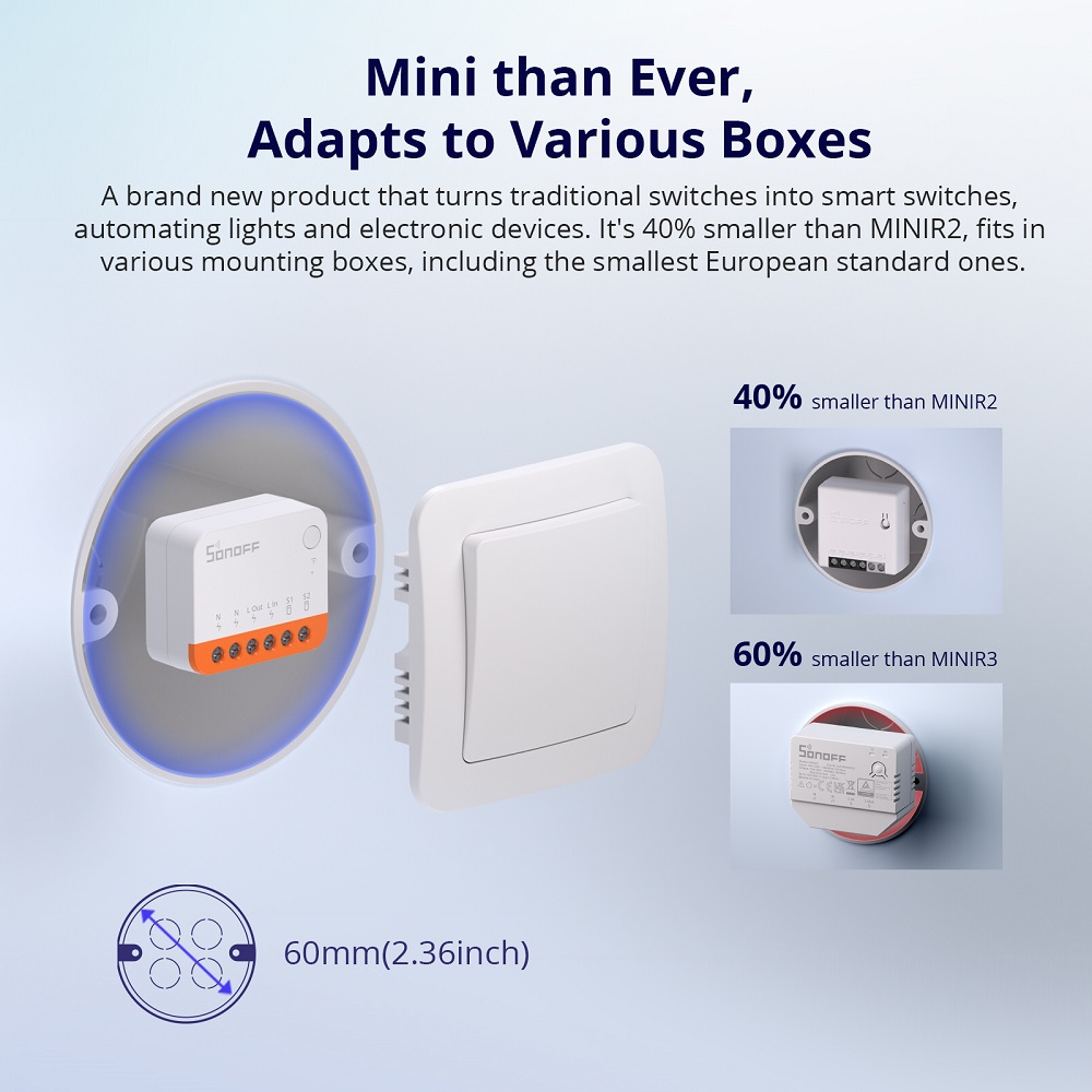 Sonoff Mini R4 Extreme Wifi Sm - Smart Home Wiz ulasan dan harga